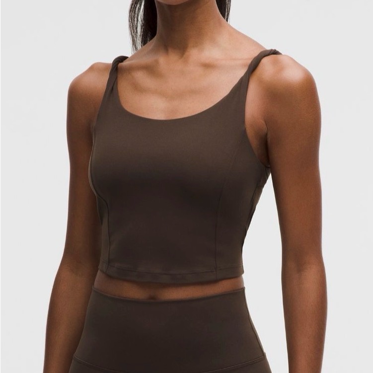 Lululemon Align Twist-Strap Crop Tank Walnut Crunch